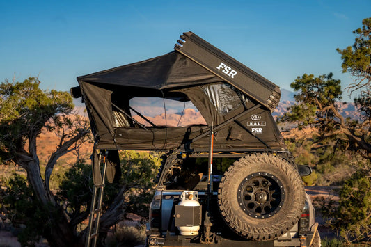 Kali rooftop tent — Tacoma rear