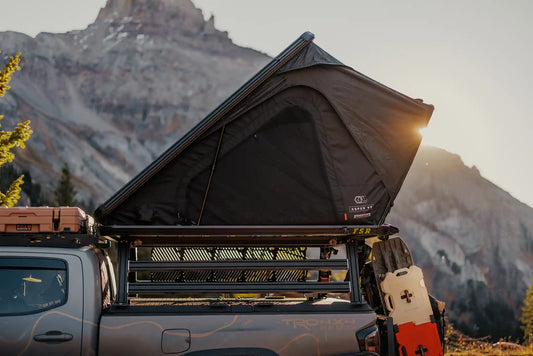 Aspen Pro XL rooftop tent — In use