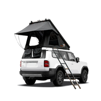 Polaris Plus triangle rooftop tent mounted on vehicle roof