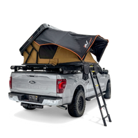 Sirius 2 ABS clamshell rooftop tent mounted on vehicle roof