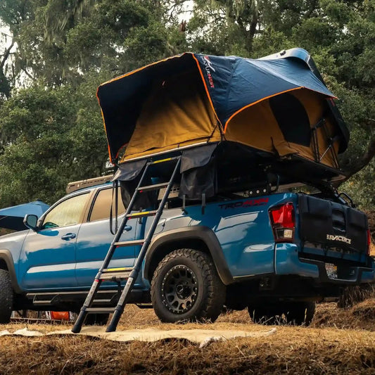 Sirius 2 ABS rooftop tent open with interior visible