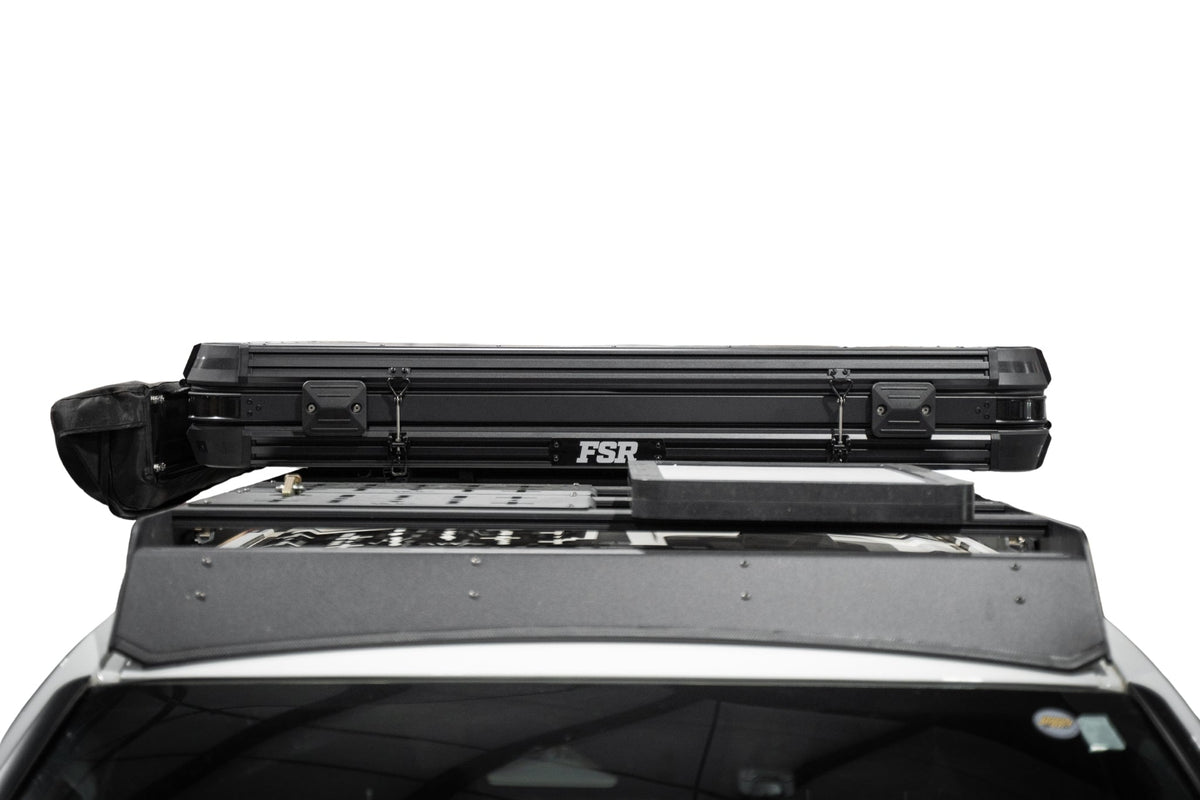 Evolution XL rooftop tent — Closed profile front
