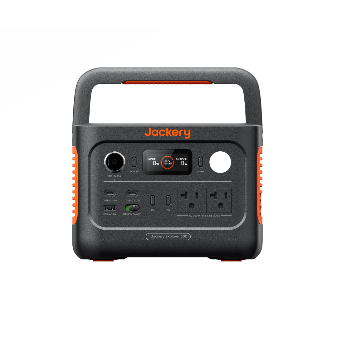 Jackery Explorer 300 v2 Portable Power Station (E300 v2+AC Charging Cable)