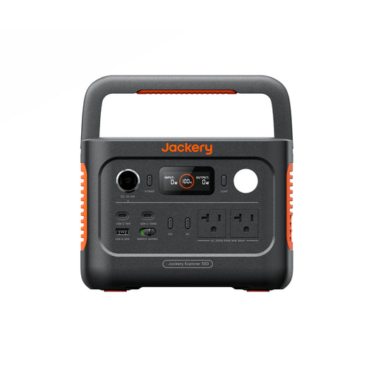 Jackery Explorer 300 v2 Portable Power Station (E300 v2+AC Charging Cable)