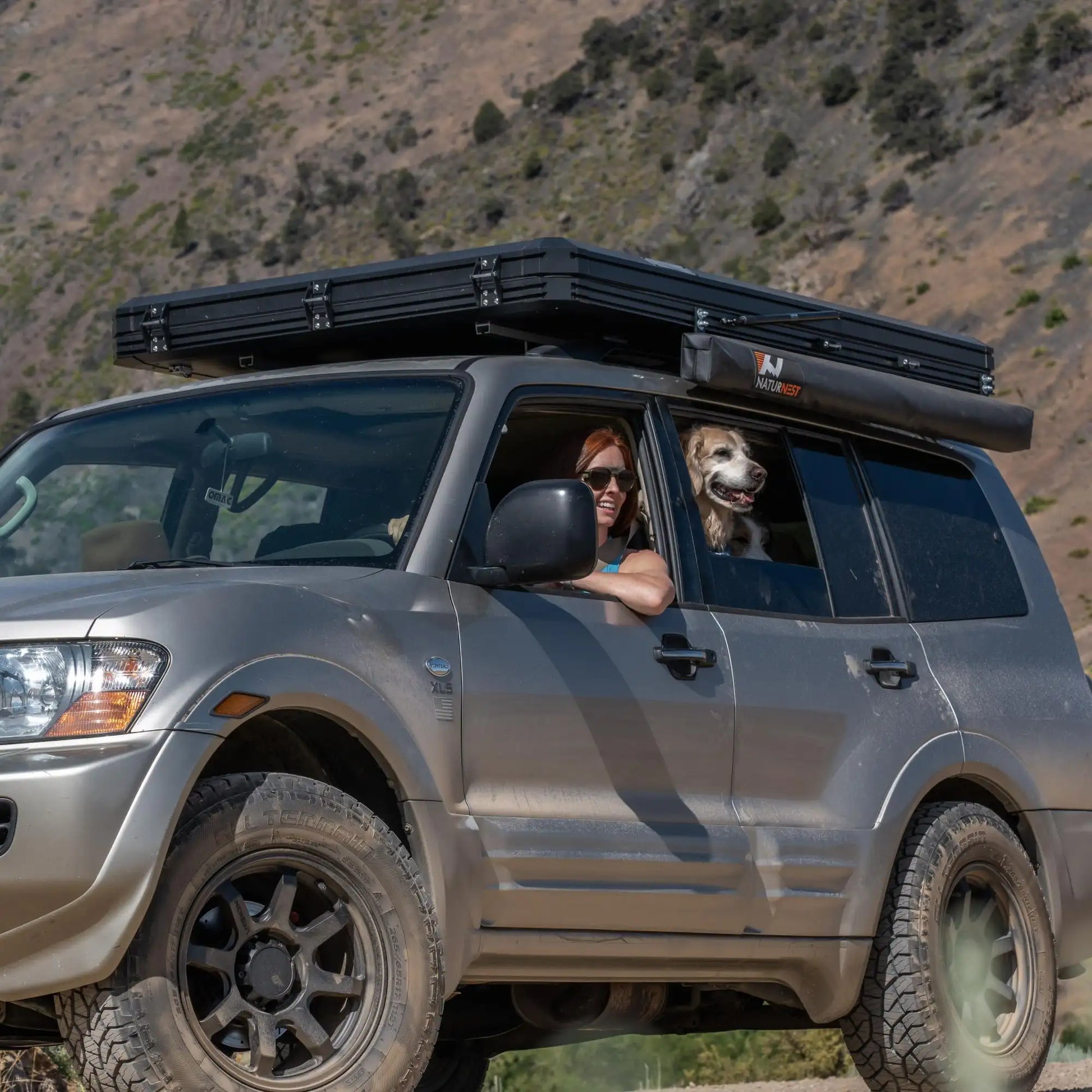Polaris 2 rooftop tent side profile