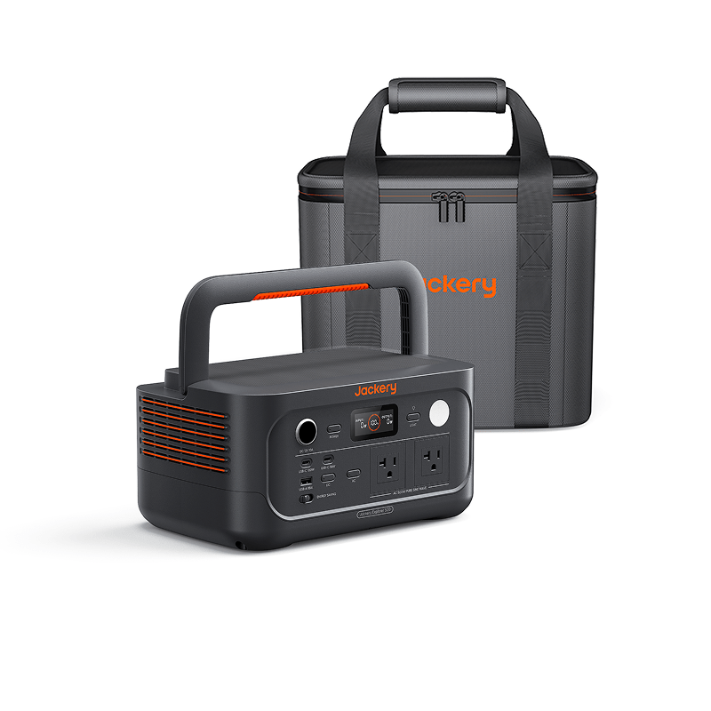 Jackery Explorer 500 v2 at camp
