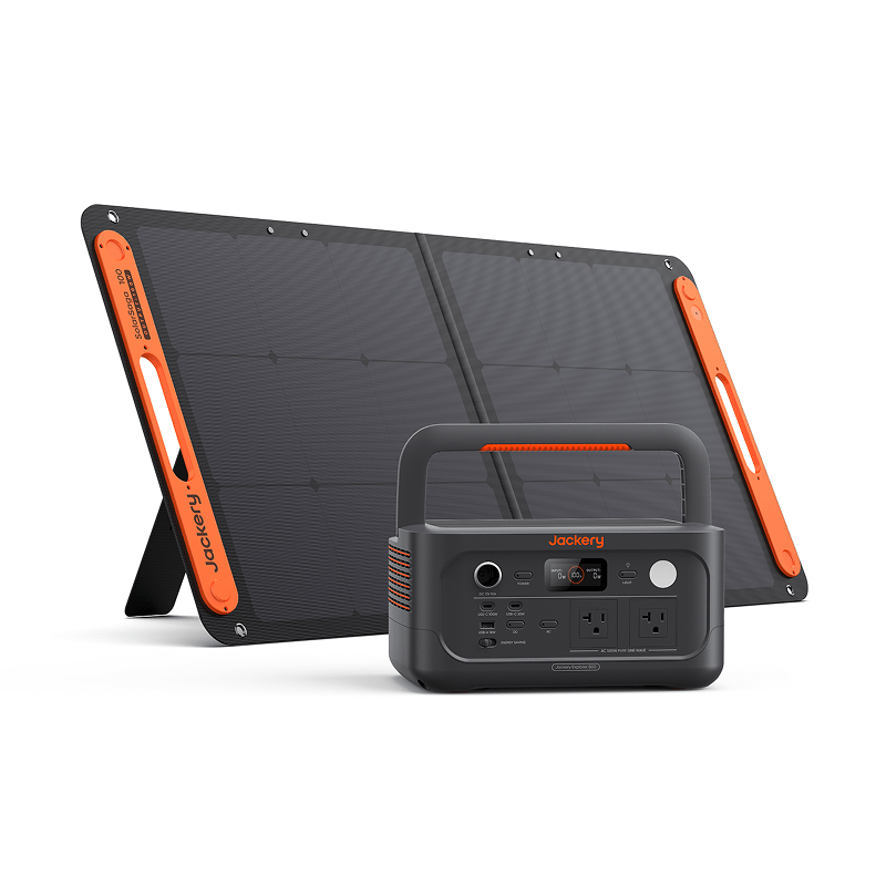 Jackery Explorer 500 v2 ports and display