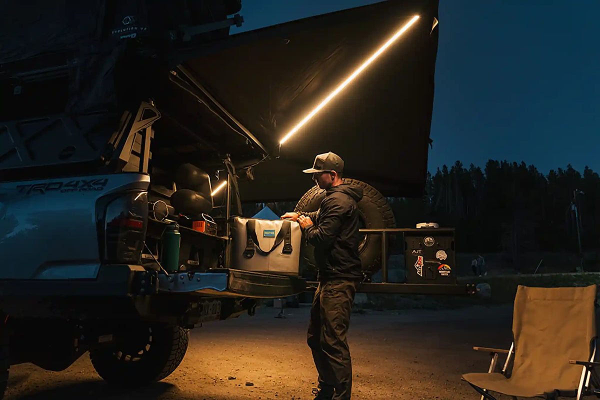 270-degree awning in use