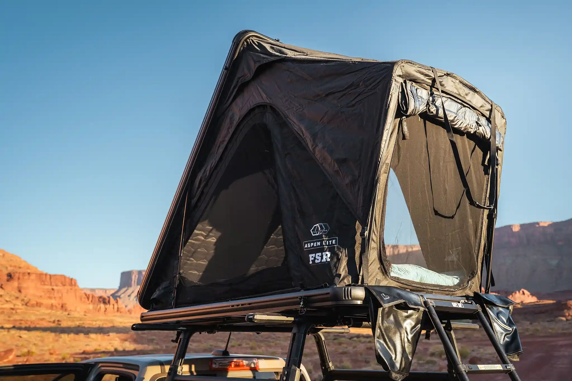 Aspen Lite Standard rooftop tent — In use