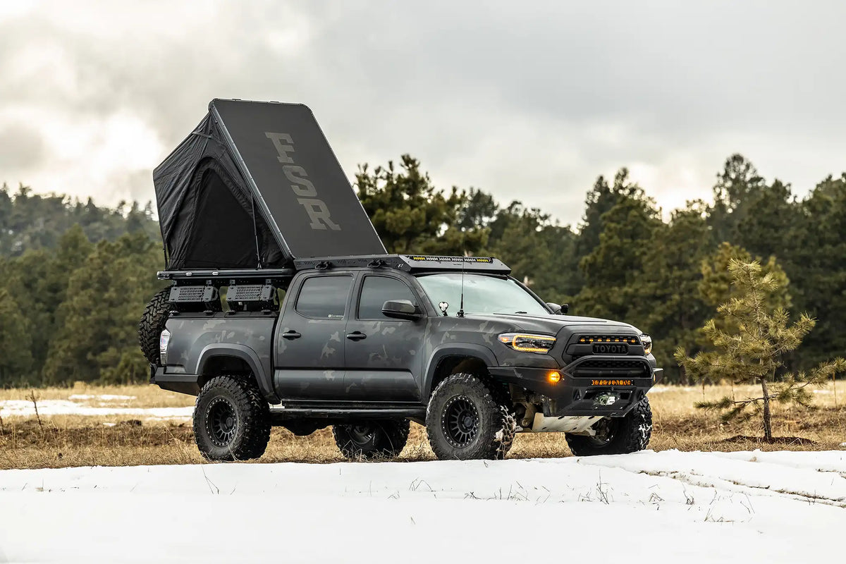 Aspen Lite XL rooftop tent — In use