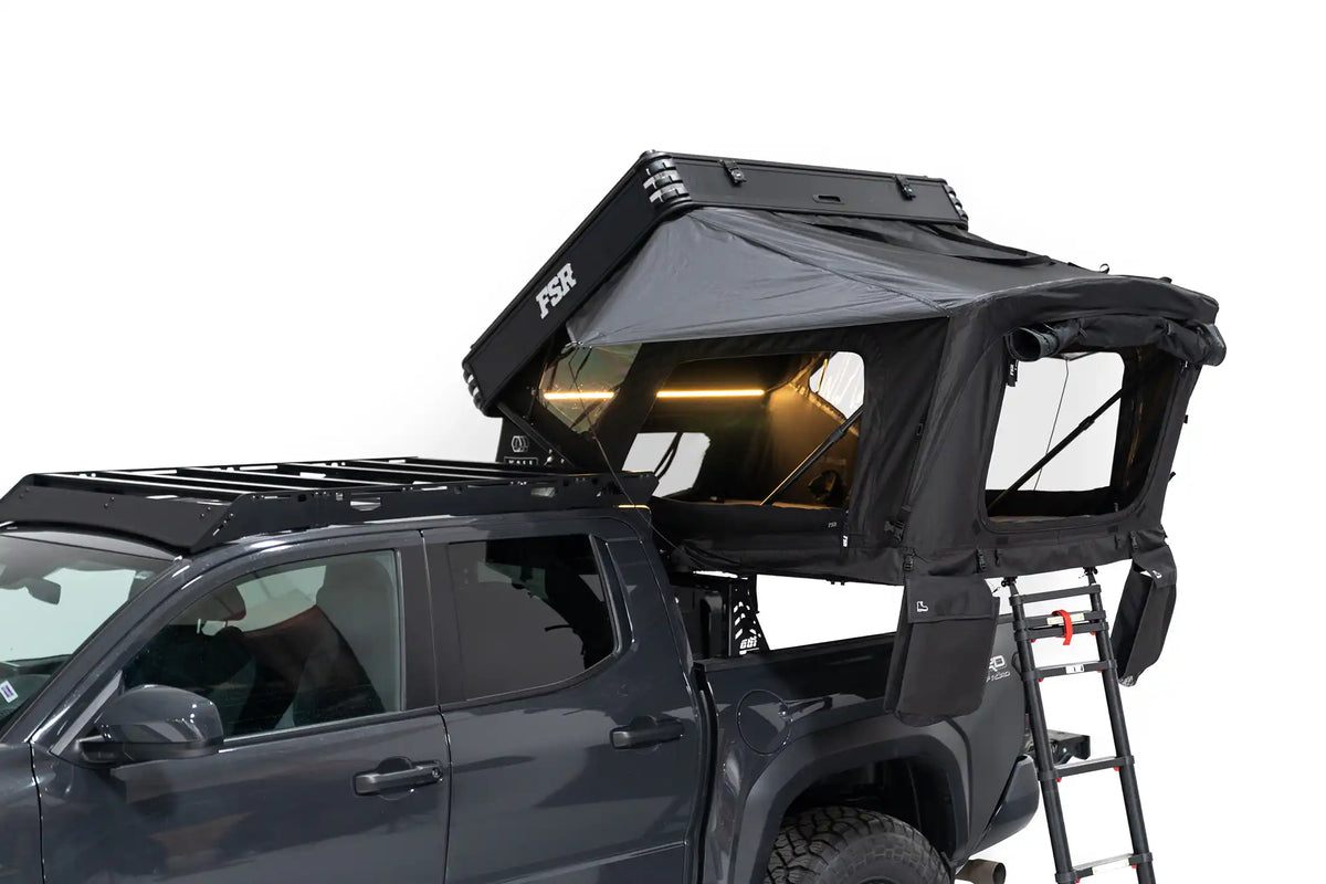 Kali rooftop tent — Windows open