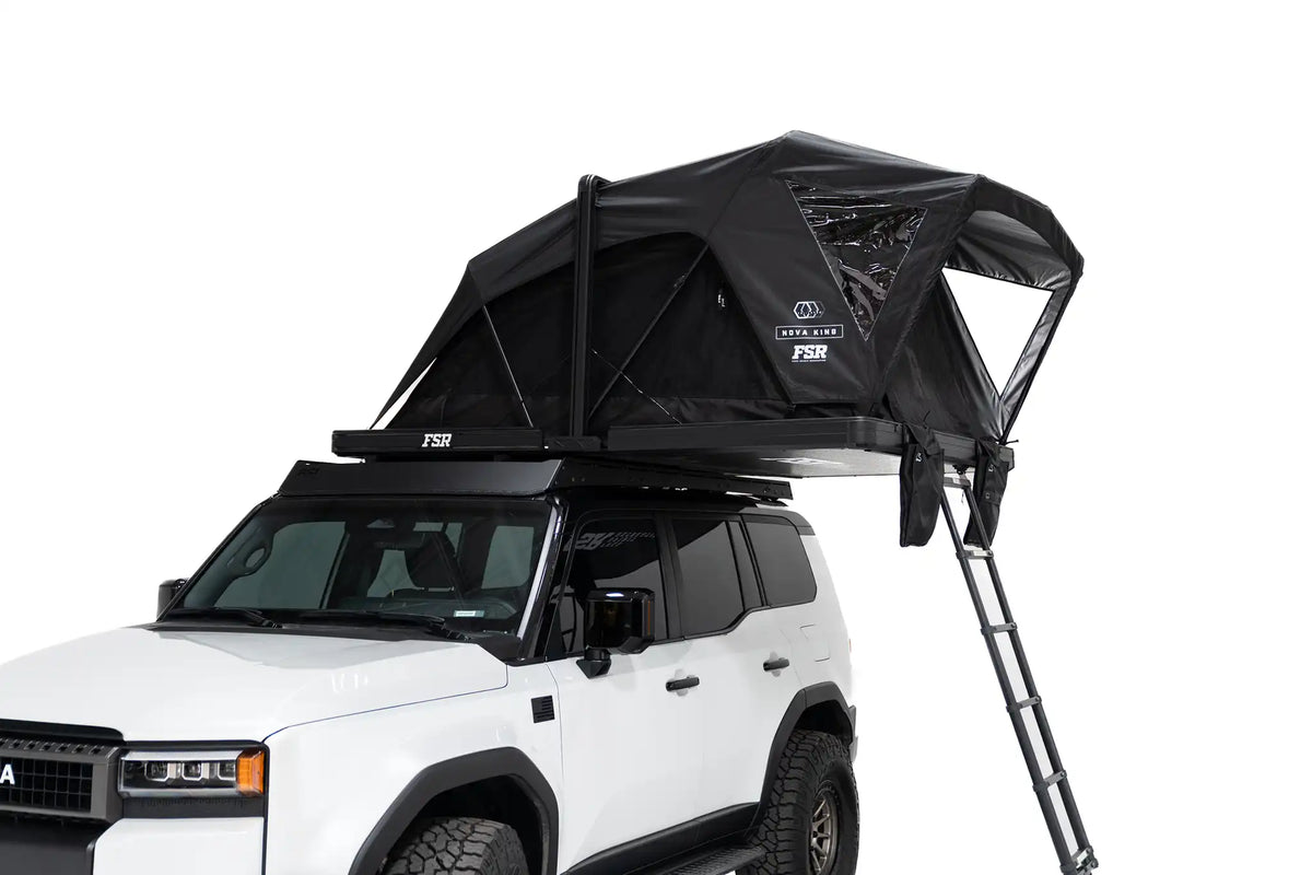 Nova King rooftop tent — Door closed
