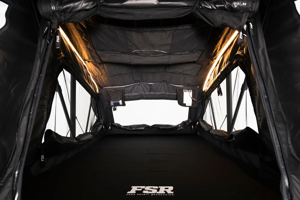 Nova Standard rooftop tent — Interior lights on