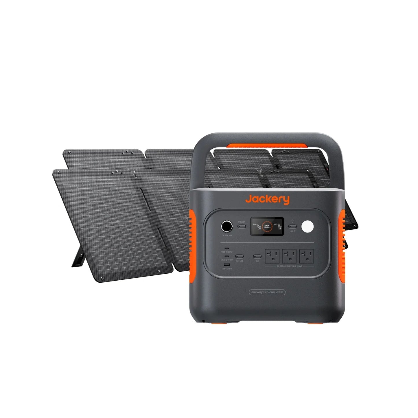 Jackery Explorer 2000 v2 powering a basecamp