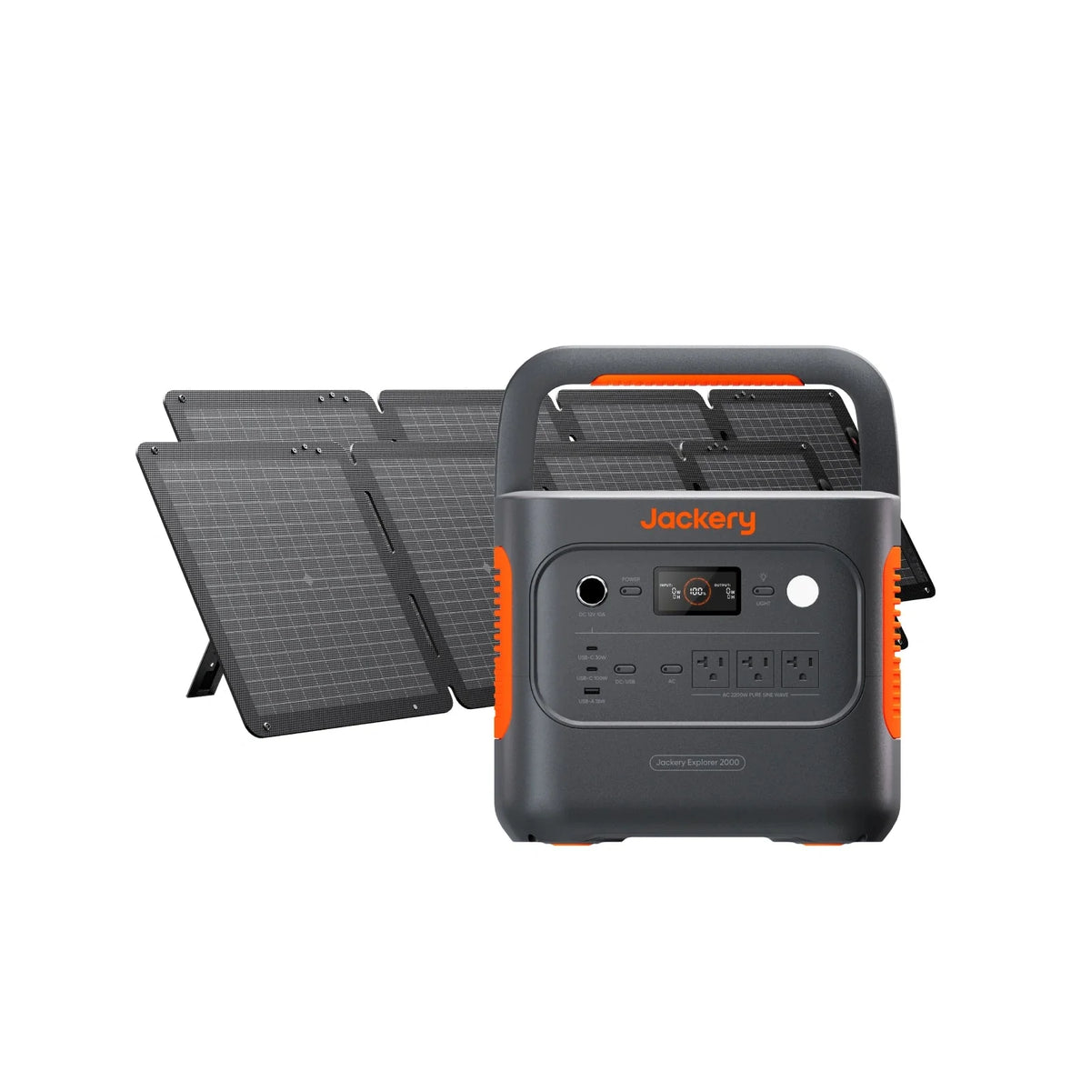 Jackery Explorer 2000 v2 powering a basecamp