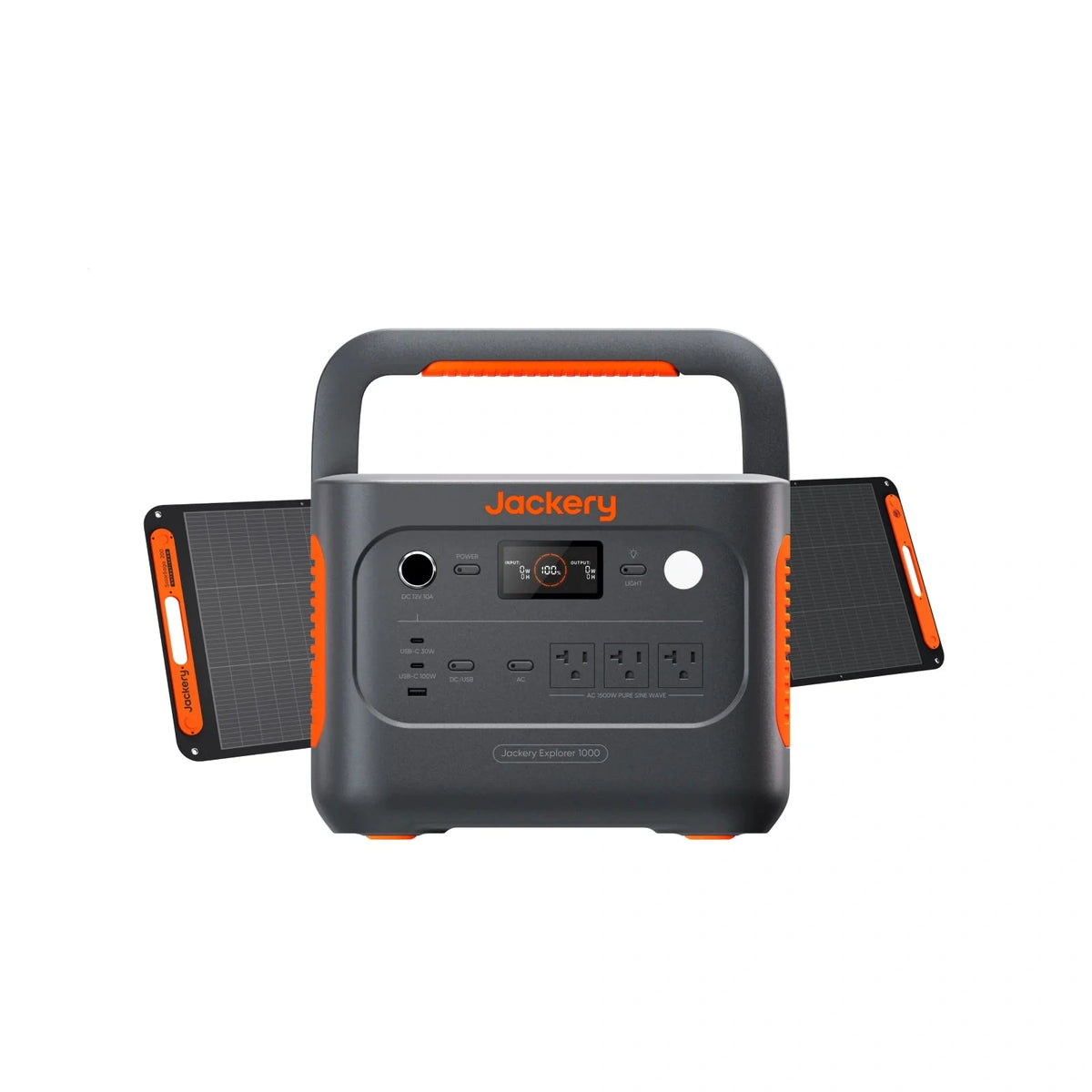 Jackery Explorer 1000 v2 ports and display