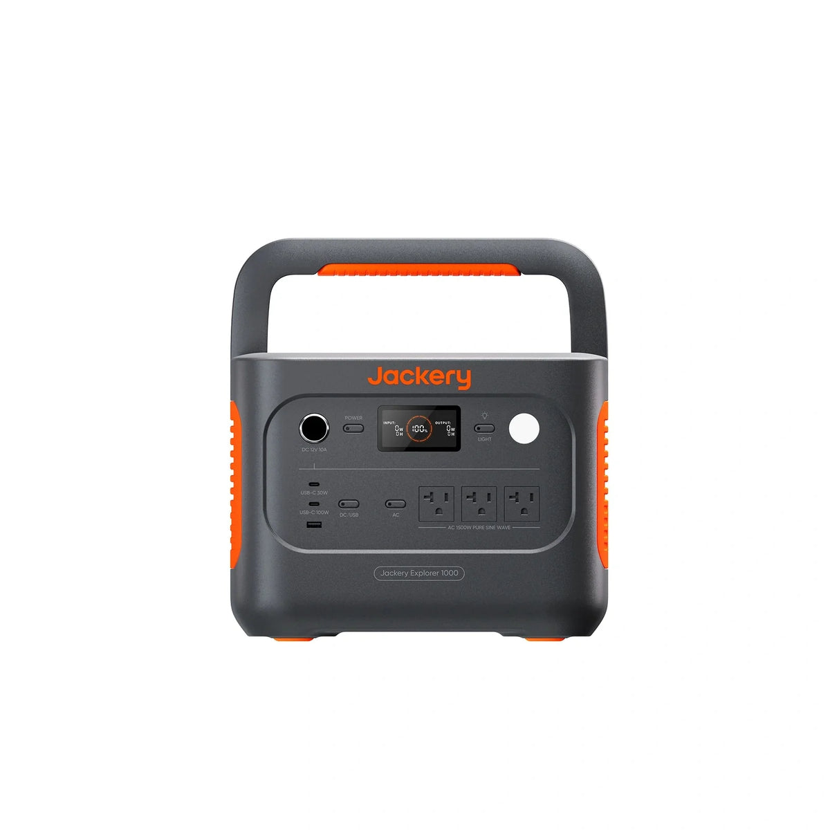 Jackery 1000 v2 solar generator setup at camp