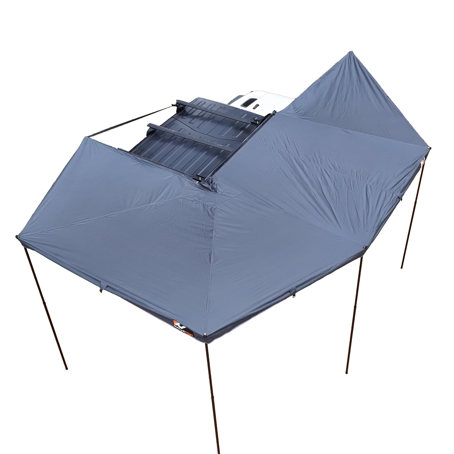 Naturnest 270 Car Awning Plus mounted on vehicle roof rack