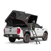 Sirius 2 Aluminum clamshell rooftop tent mounted on vehicle roof